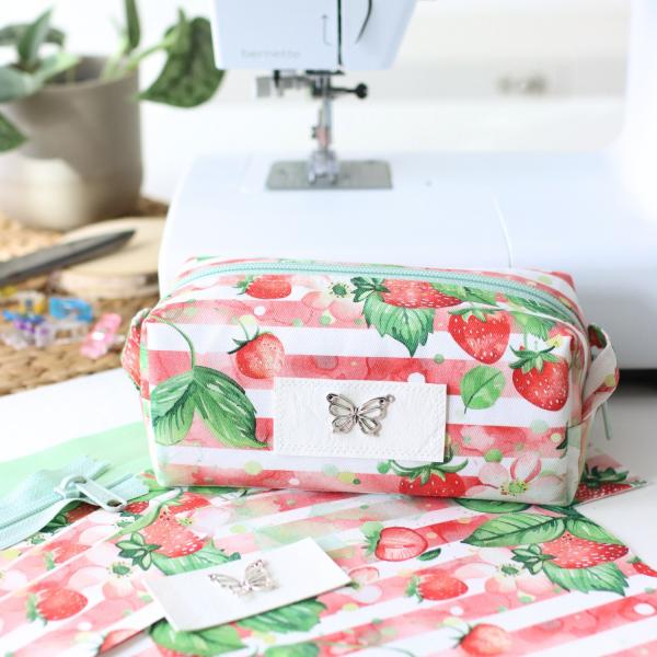 Preview: Nähset Boxybag 'Mini' - Erdbeere