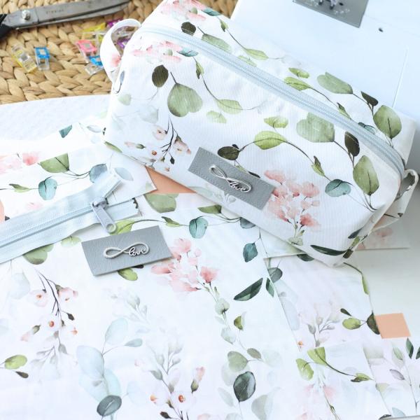 Preview: Nähset Boxybag 'Mini' - Eukalyptus korall
