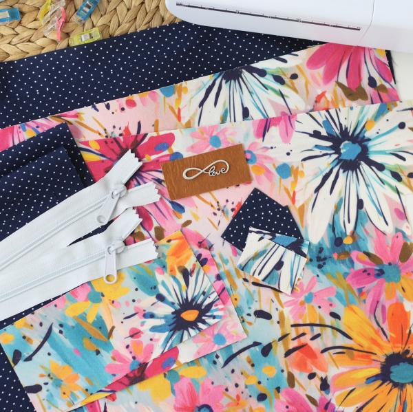 Preview: Nähset Boxybag 'Maxi' - Blumenkind