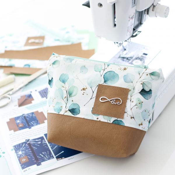 Nähbox Kosmetiktasche - Eukalyptus Mint