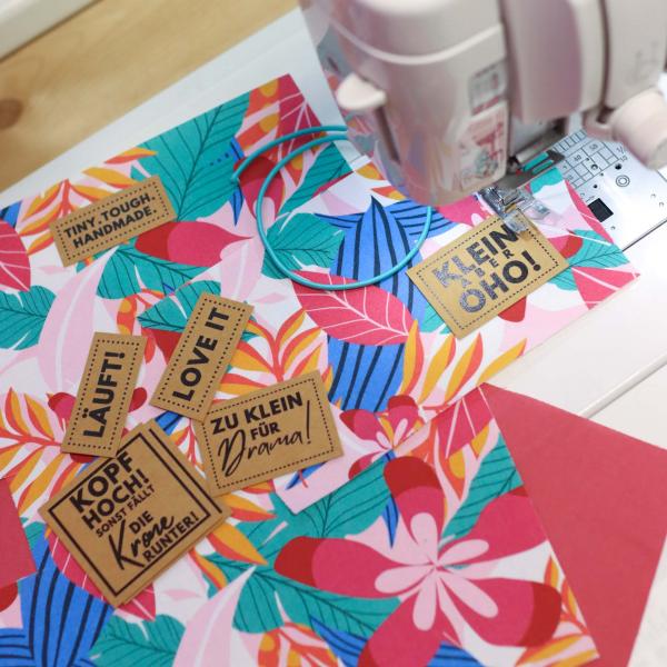 Preview: Nähset Minibag - Tropical Vibes inkl. Labelset 'Klein aber oho!'