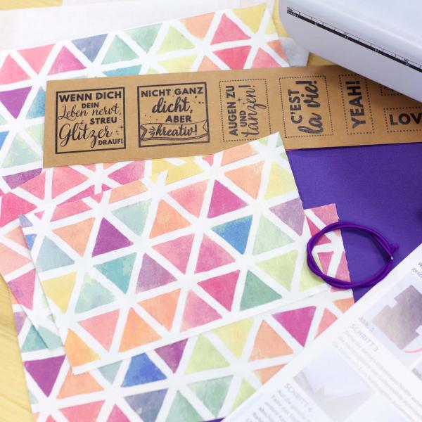 Preview: Nähset Minibag - Geo inkl. Labelset 'C'est la vie!'