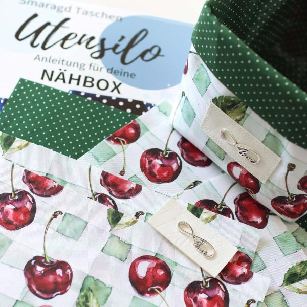 Preview: Nähset Utensilo groß - Kirschenliebe