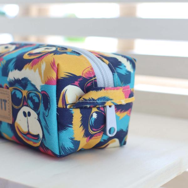 Nähset Boxybag 'Mini' - Affentheater inkl. Labelset 'C'est la vie!'