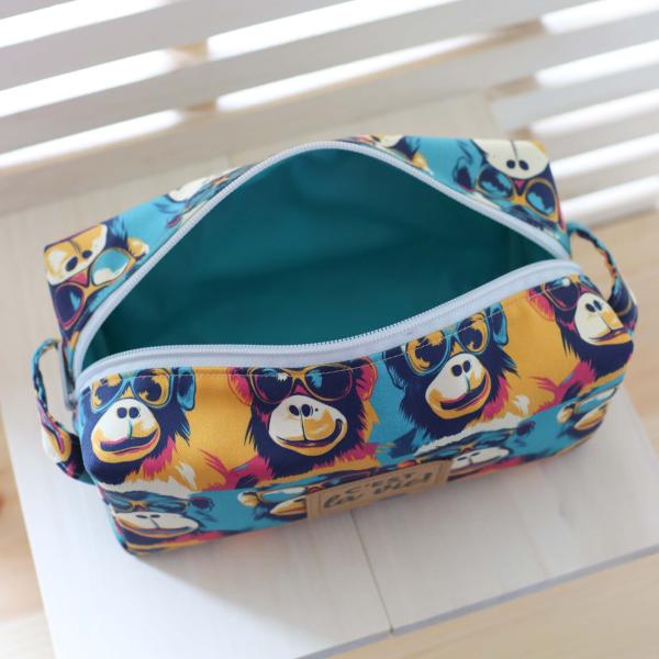 Nähset Boxybag 'Medium' - Affentheater inkl. Labelset 'C'est la vie!'