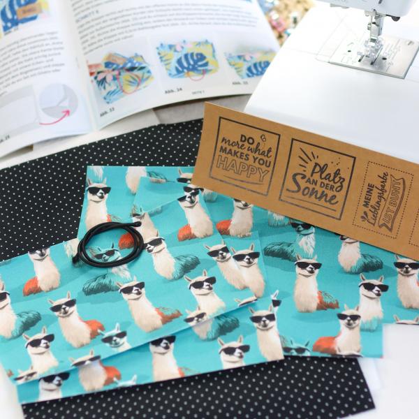 Nähset Minibag - Lama inkl. Labelset 'Fun'