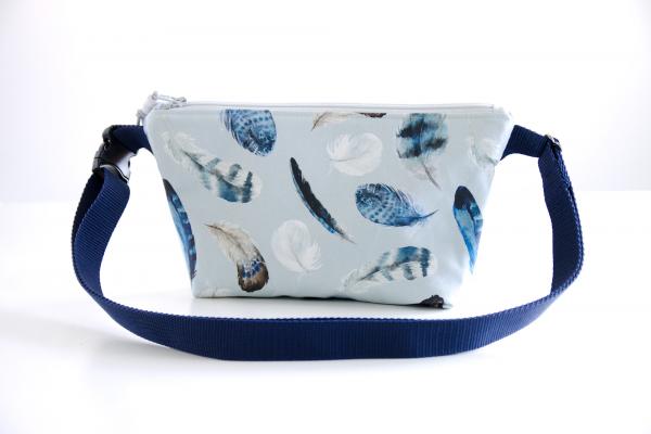 Nähbox Gürteltasche 'Ida' - Feathers Blue