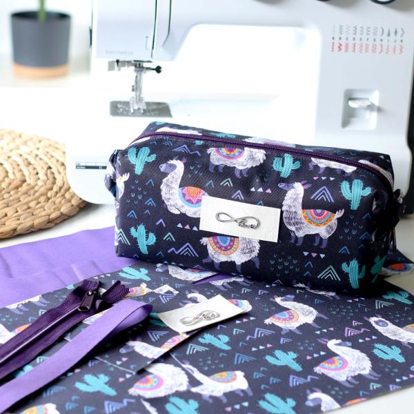 Preview: Nähset Boxybag 'Medium' - Sweet Lamas