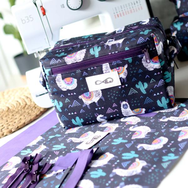 Preview: Nähset Boxybag 'Maxi' - Sweet Lamas
