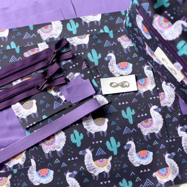 Preview: Nähset Boxybag 'Maxi' - Sweet Lamas