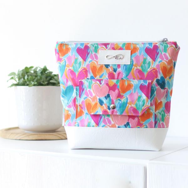 Nähbox große Kosmetiktasche - Colorful