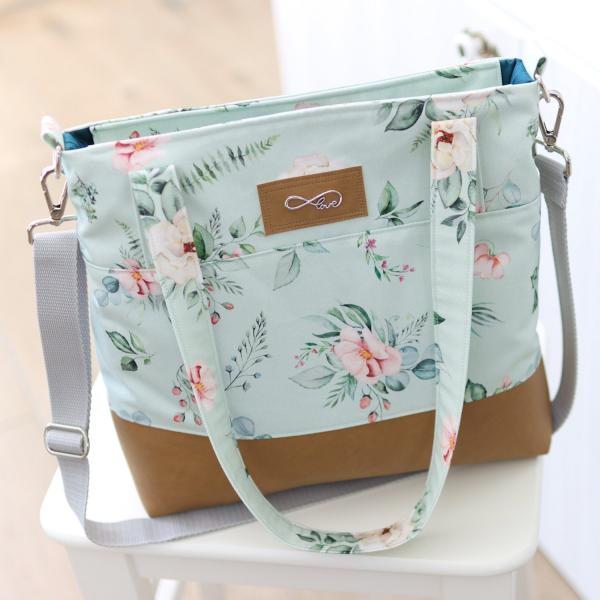 Nähbox Shopper - Aquarell Mint