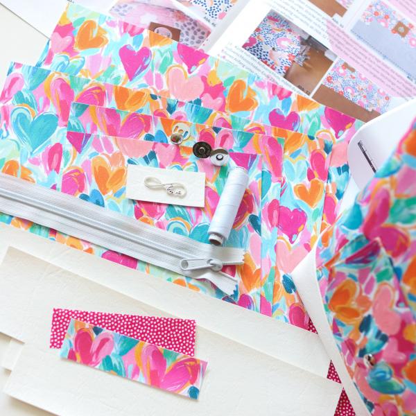 Nähbox große Kosmetiktasche - Colorful