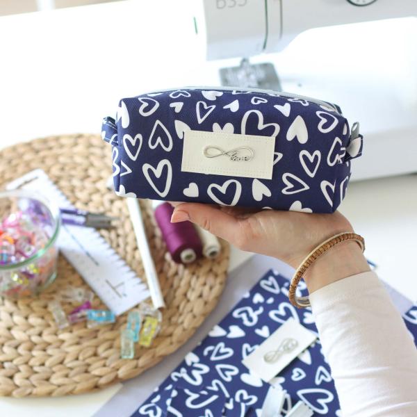 Preview: Nähset Boxybag 'Mini' - Lieblingsstück navy