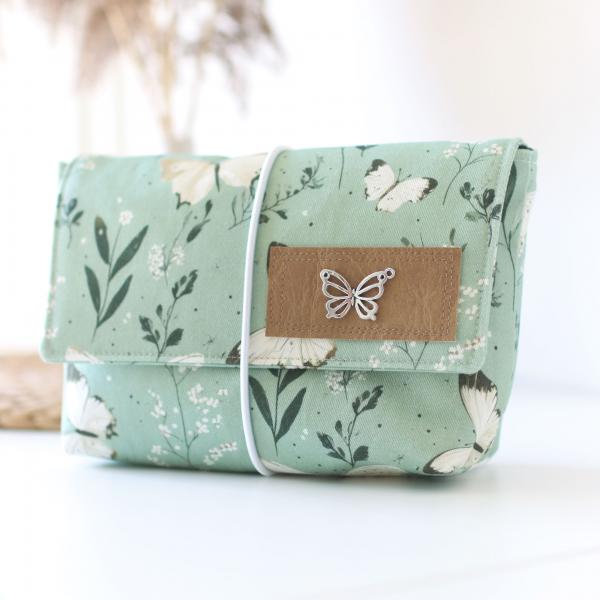 Canvas Eigenproduktion 'Schmetterlinge mint'