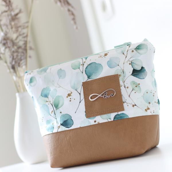 Nähbox Kosmetiktasche - Eukalyptus Mint