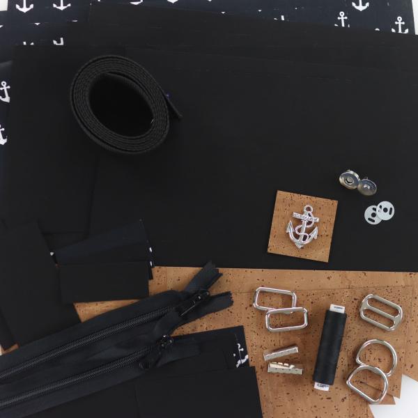 Preview: Nähset Tasche 'Katie' - Waxed Anchor