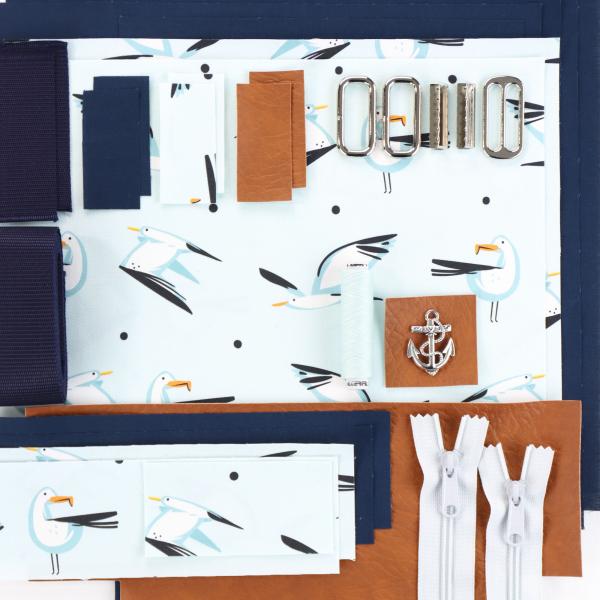 Preview: Nähset Umhängetasche - Möwe