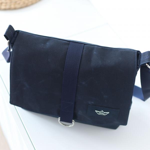 Nähset Tasche 'Katie' - Waxed Ocean
