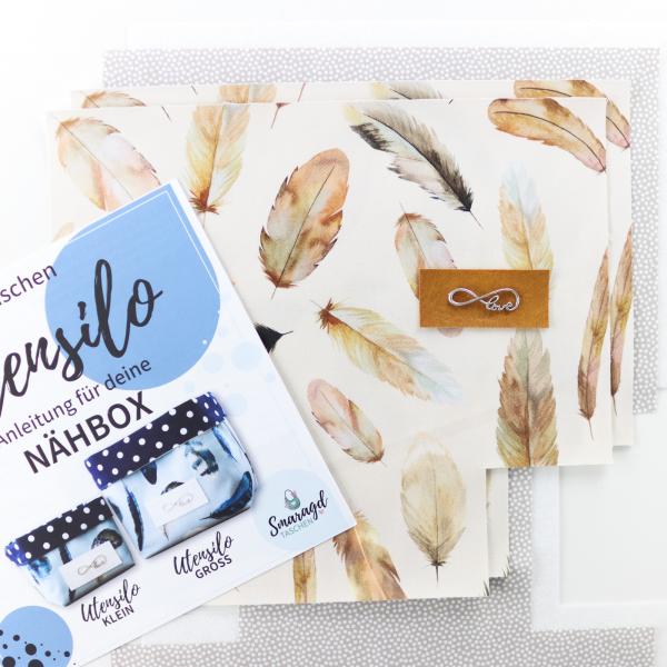 Nähset Utensilo groß - Feathers Cream