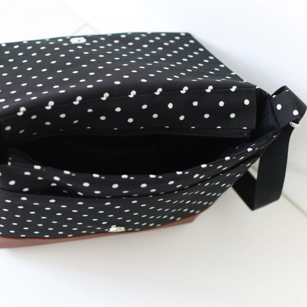 Nähset Tasche 'Katie' - Punkte schwarz