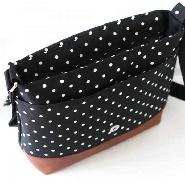 Nähset Tasche 'Katie' - Punkte schwarz