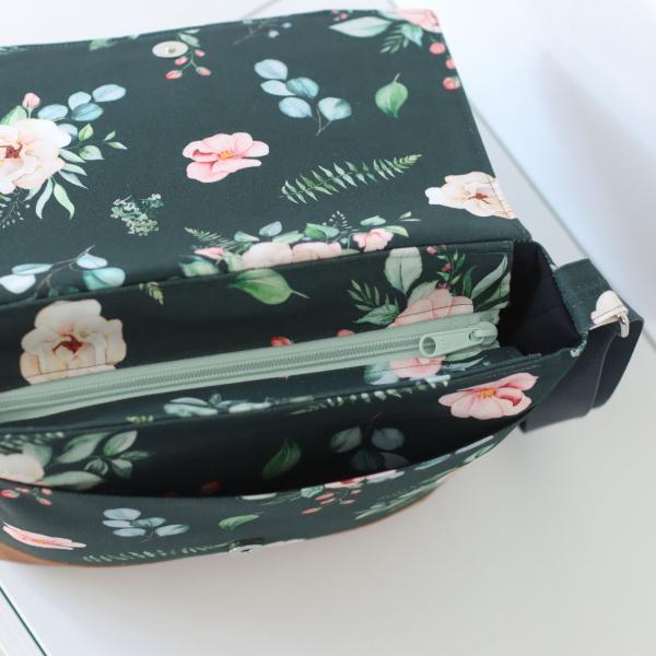 Nähset Tasche 'Katie' - Aquarell dunkelgrün