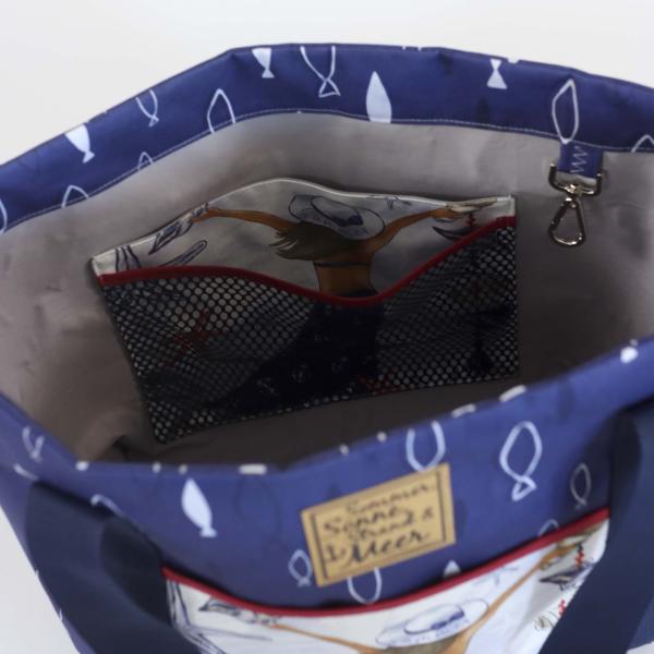 Nähset Tasche 'Leni' - Strandmädchen inkl. Labelset 'Anker'