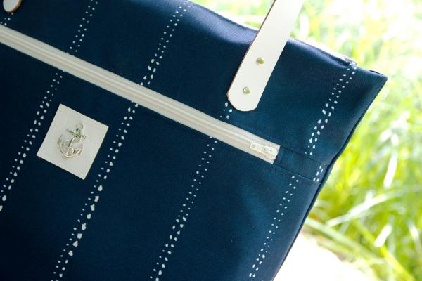 Nähbox 'Piper' - Waterdrops Navy