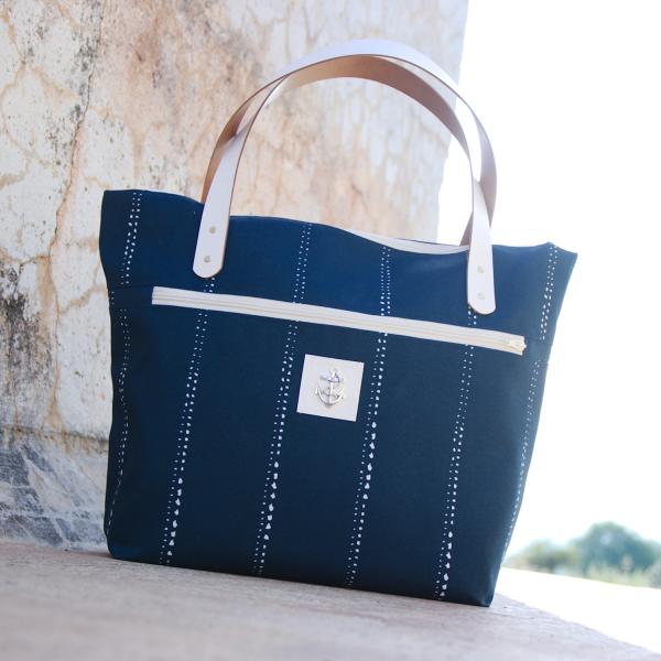 Nähbox 'Piper' - Waterdrops Navy