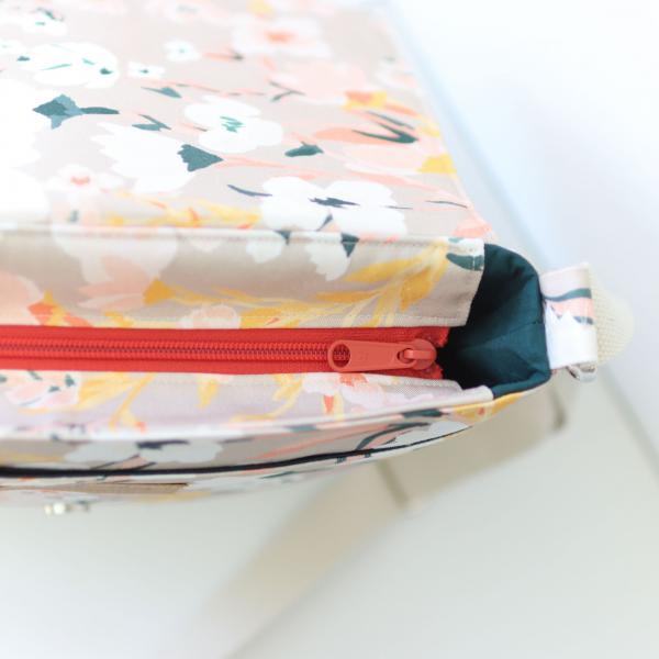 Nähset Tasche 'Katie' - Blumen korall inkl. Labelset 'Floral'