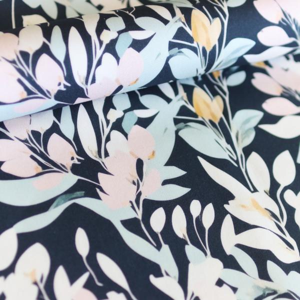Canvas Eigenproduktion 'Denim Flowers'