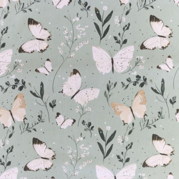 Canvas Eigenproduktion 'Schmetterlinge mint'