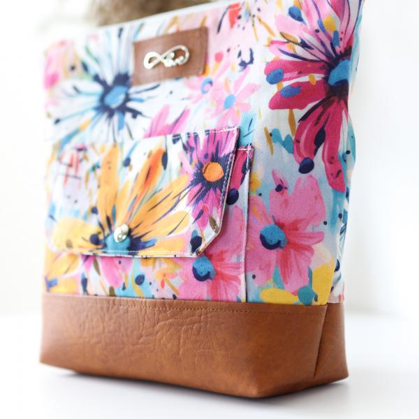 Nähbox große Kosmetiktasche - Blumenkind