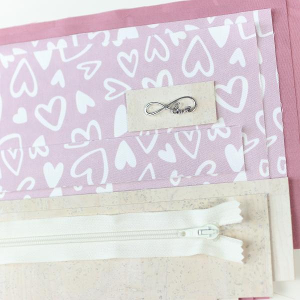 Preview: Nähbox Kosmetiktasche - Lieblingsstück rosa