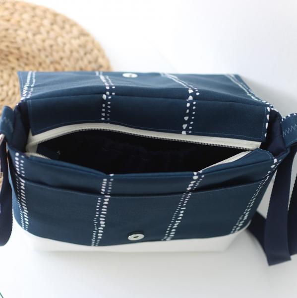 Nähset Tasche 'Katie' - Waterdrops Navy