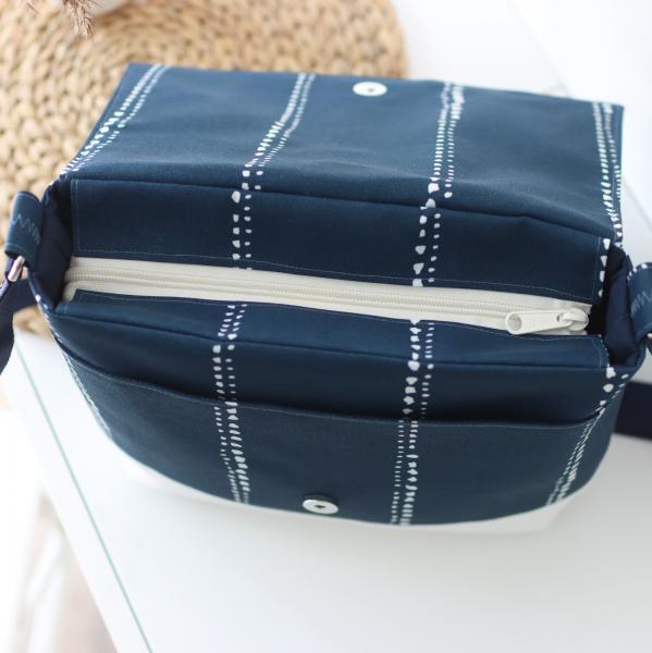 Nähset Tasche 'Katie' - Waterdrops Navy
