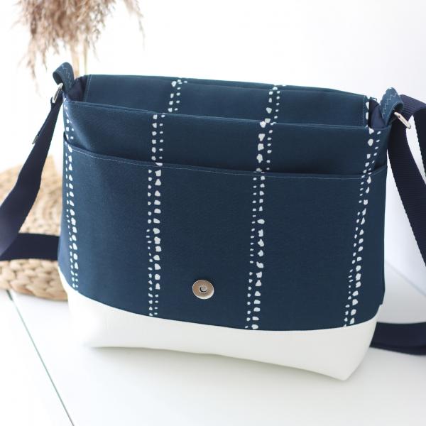 Nähset Tasche 'Katie' - Waterdrops Navy