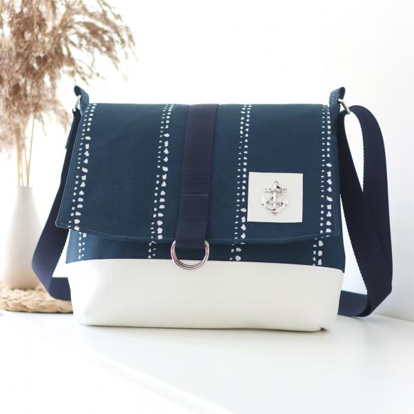 Nähset Tasche 'Katie' - Waterdrops Navy