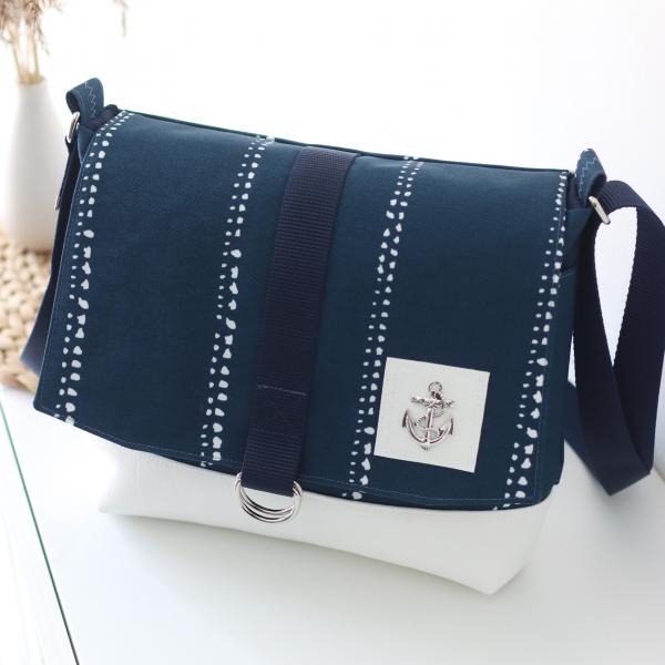 Nähset Tasche 'Katie' - Waterdrops Navy