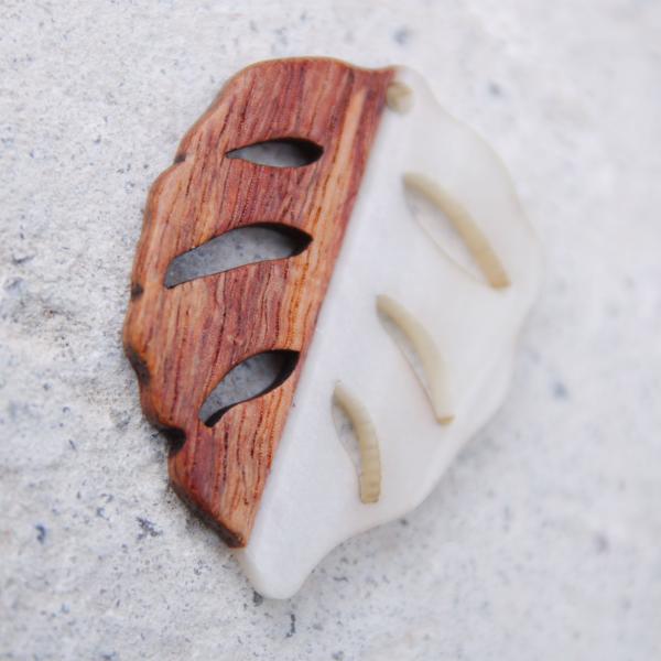 Palmenblatt - Holz & Harz creme