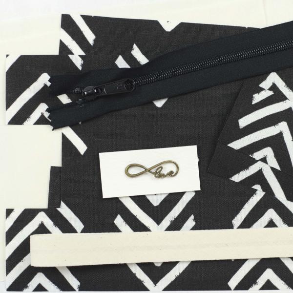 Nähset Boxybag 'Mini' - Black & White