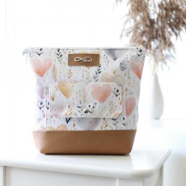 Nähbox große Kosmetiktasche - Herzstück