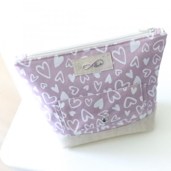Nähbox große Kosmetiktasche - Lieblingsstück rosa