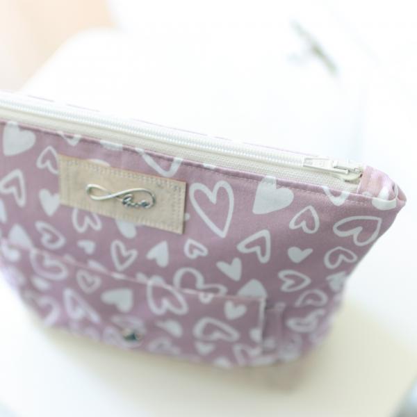 Nähbox große Kosmetiktasche - Lieblingsstück rosa