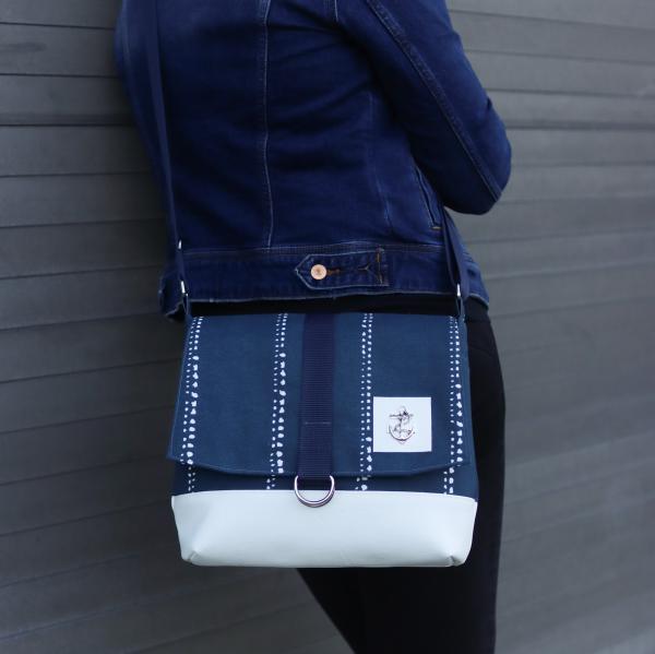 Nähset Tasche 'Katie' - Waterdrops Navy