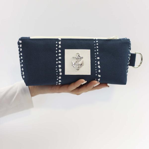 Zipperbag - Waterdrops Navy