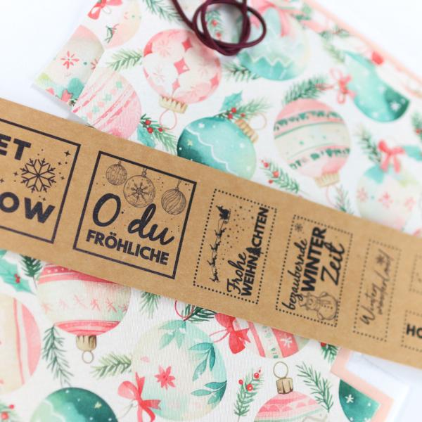 Preview: Nähset Minibag - Weihnachtskugeln inkl. Labelset 'Winter'