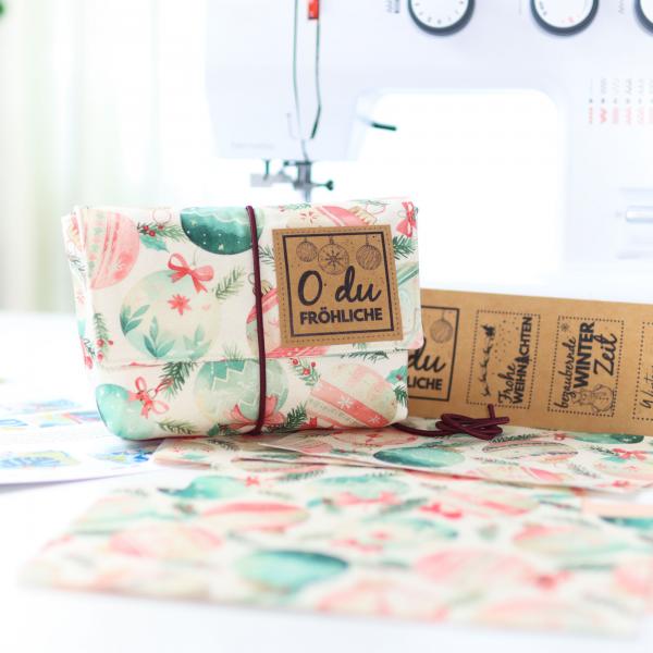 Preview: Nähset Minibag - Weihnachtskugeln inkl. Labelset 'Winter'