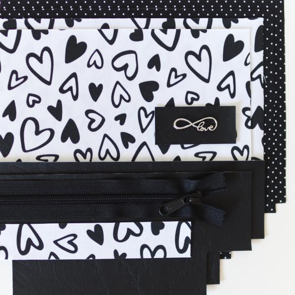 Nähbox Kosmetiktasche - Lieblingsstück schwarz